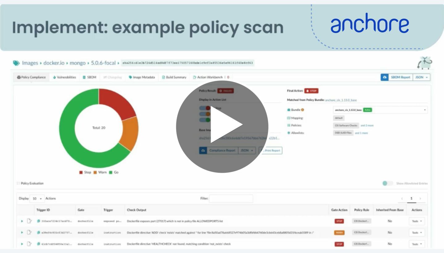 Automate FedRAMP Vulnerability Scanning for Containers | Anchore