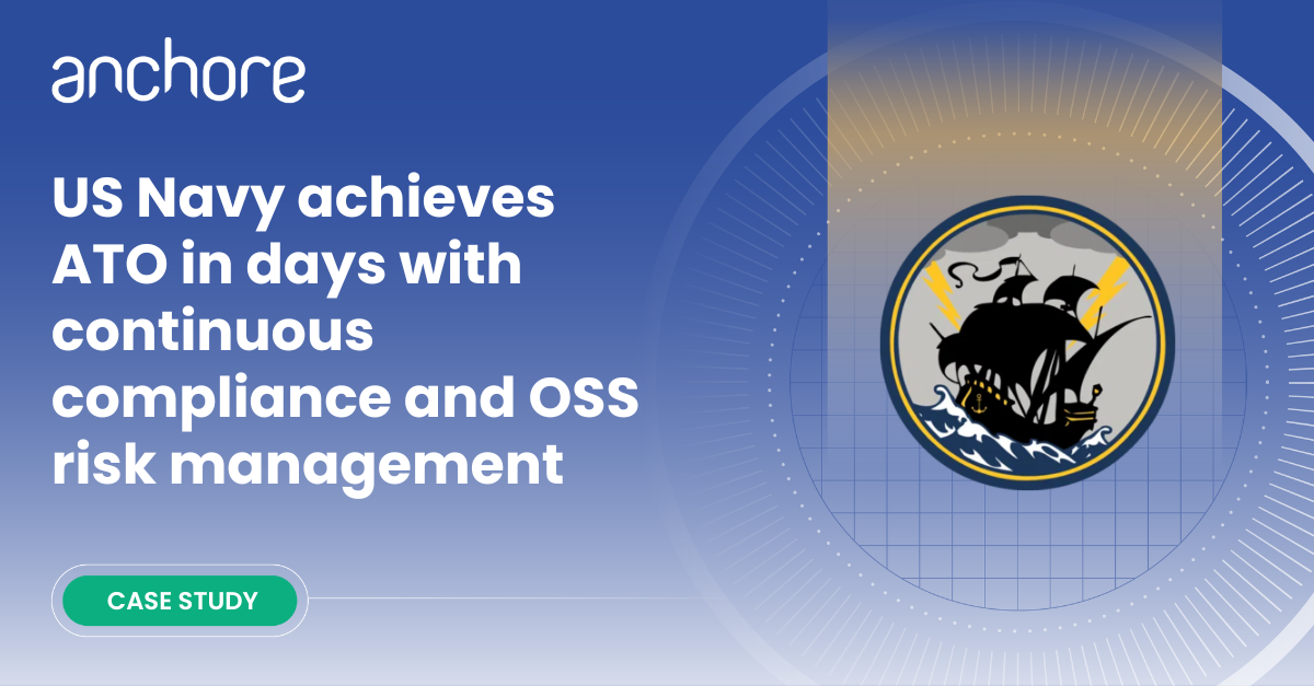 US Navy achieves ATO in days with continuous compliance and OSS risk management