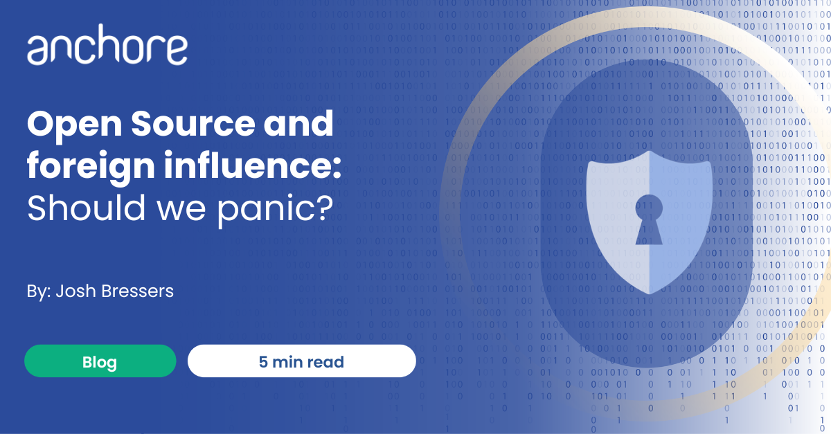 Open Source and foreign influence, should we panic?