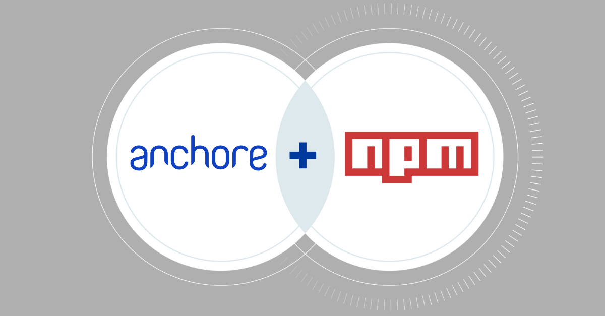 Anchore and NPM Logos